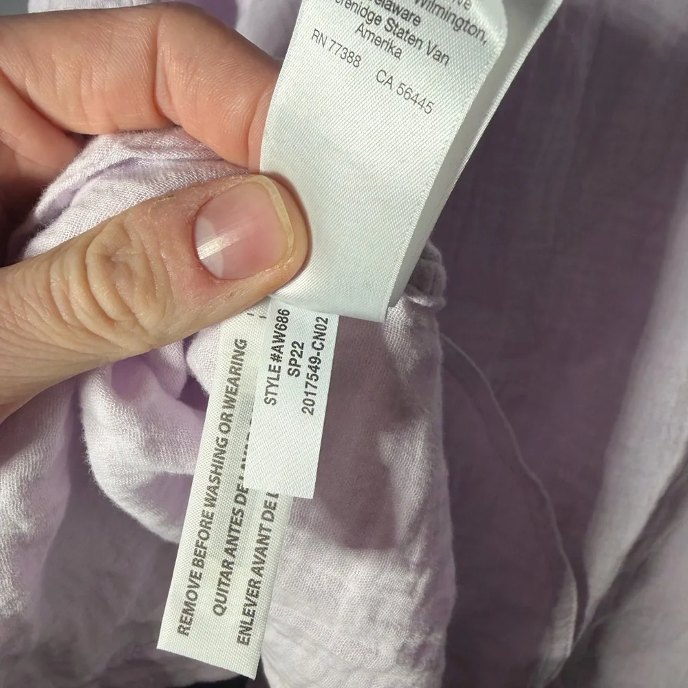 J.Crew Garçon Classic Double Gauze Shirt Size 14 - Picture 5 of 5